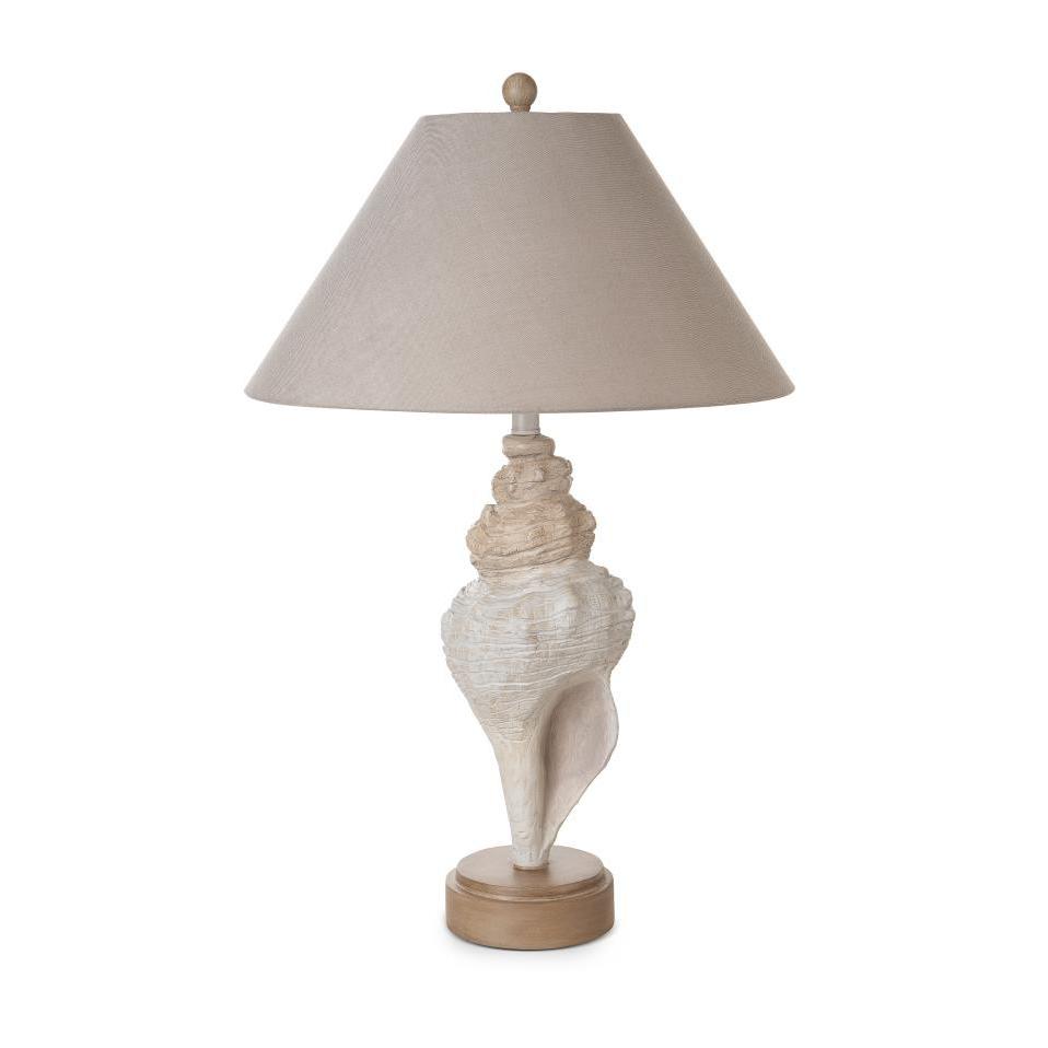 Set Of Two 30" Brown White And Grey Table Lamps With Tan Empire Shade. Picture 1