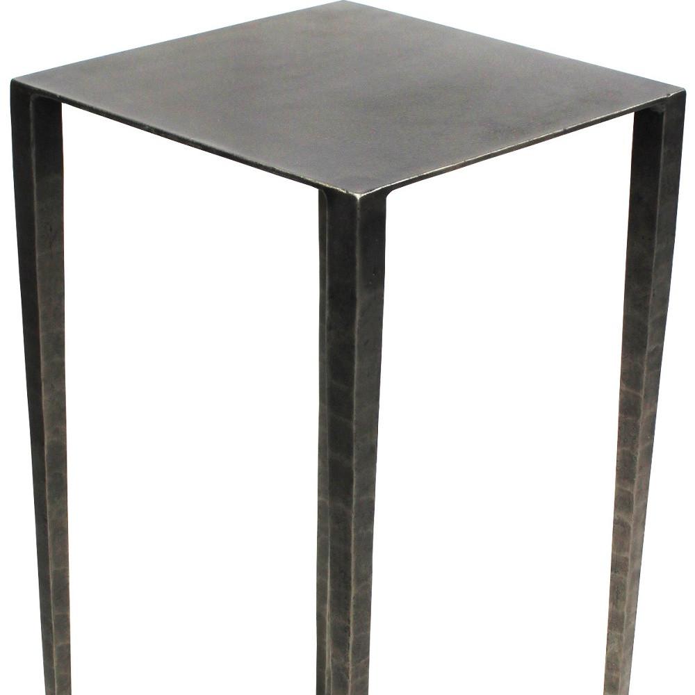 24" Nickel Iron Square End Table. Picture 4