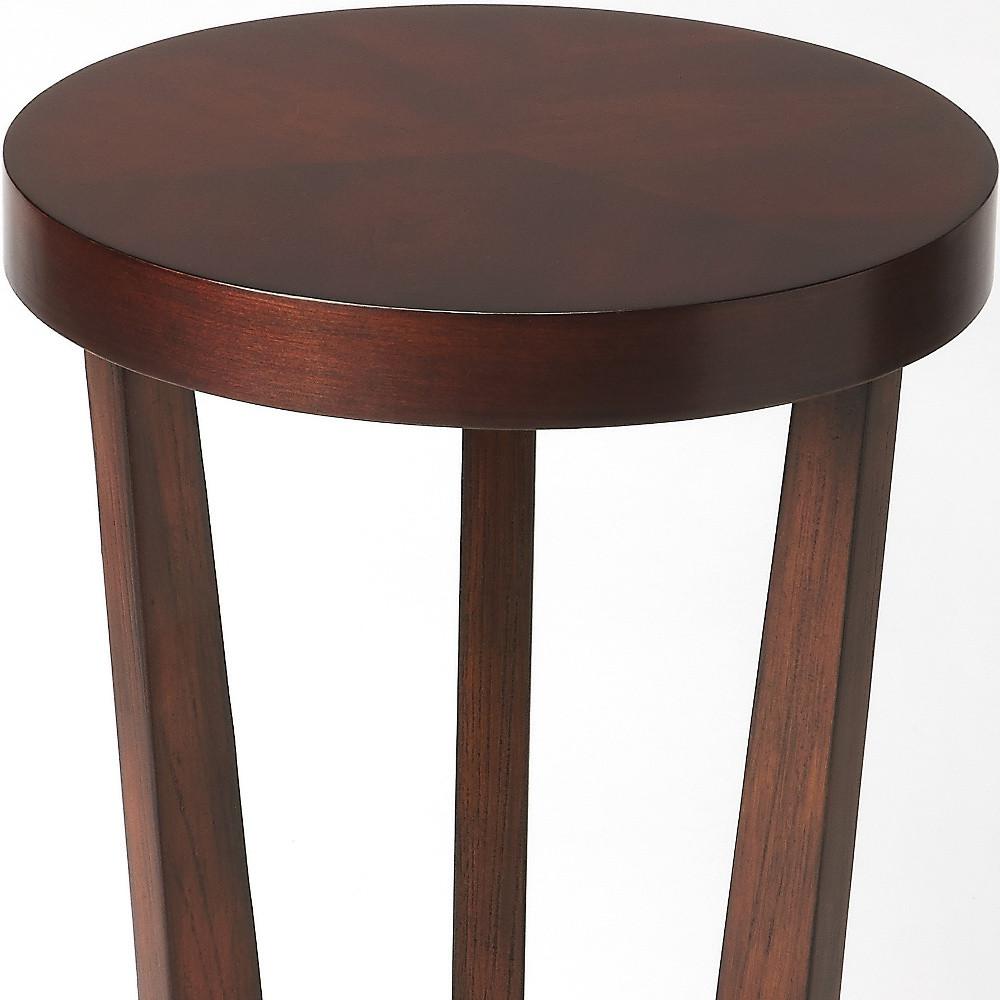 24" Cherry Manufactured Wood Round End Table. Picture 4