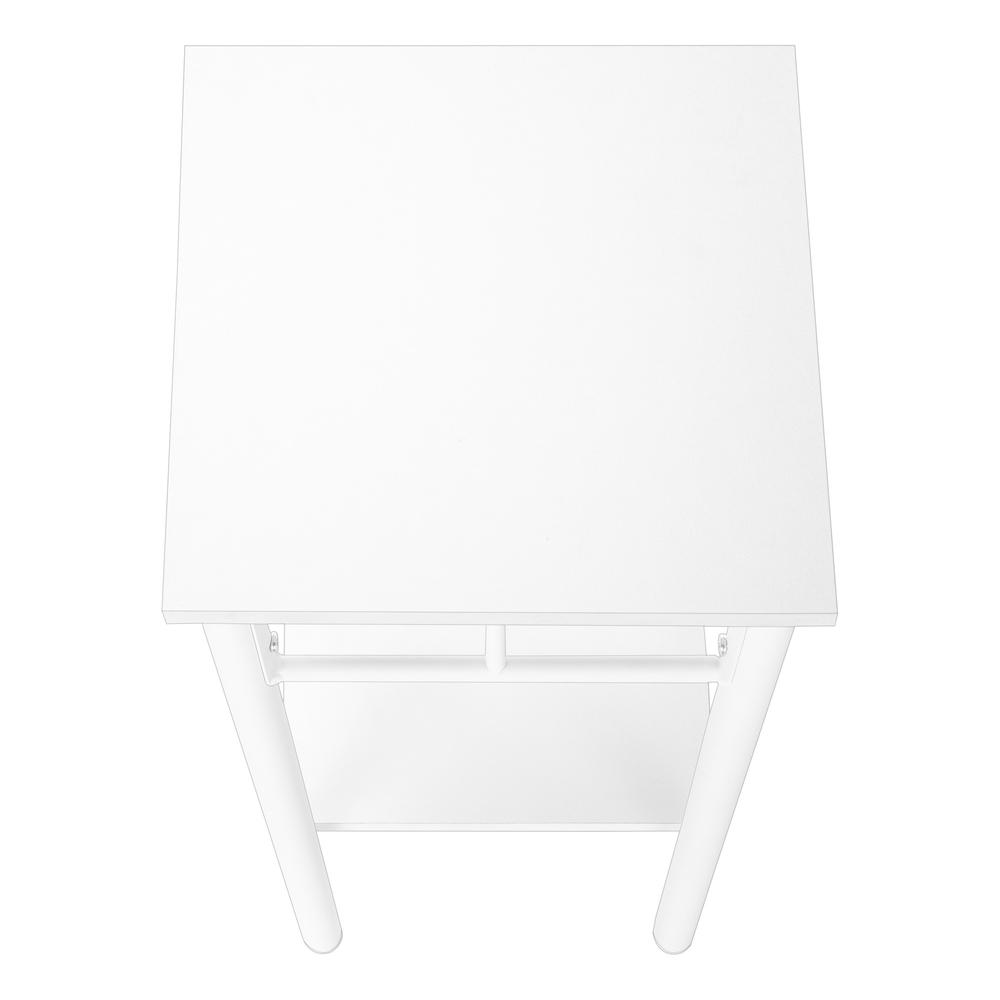 28" White End Table With Shelf. Picture 5