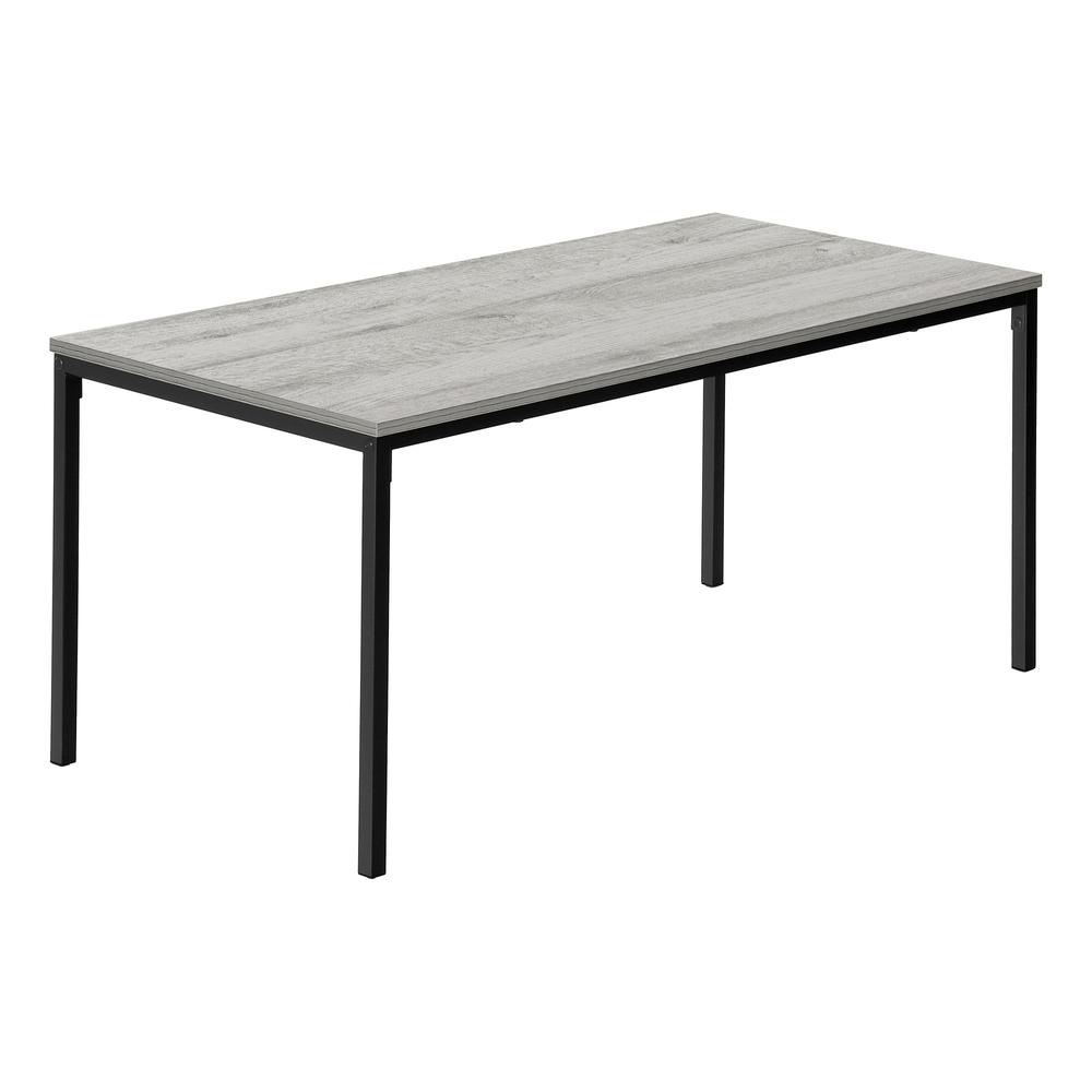 40" Grey And Black Rectangular Coffee Table. Picture 1