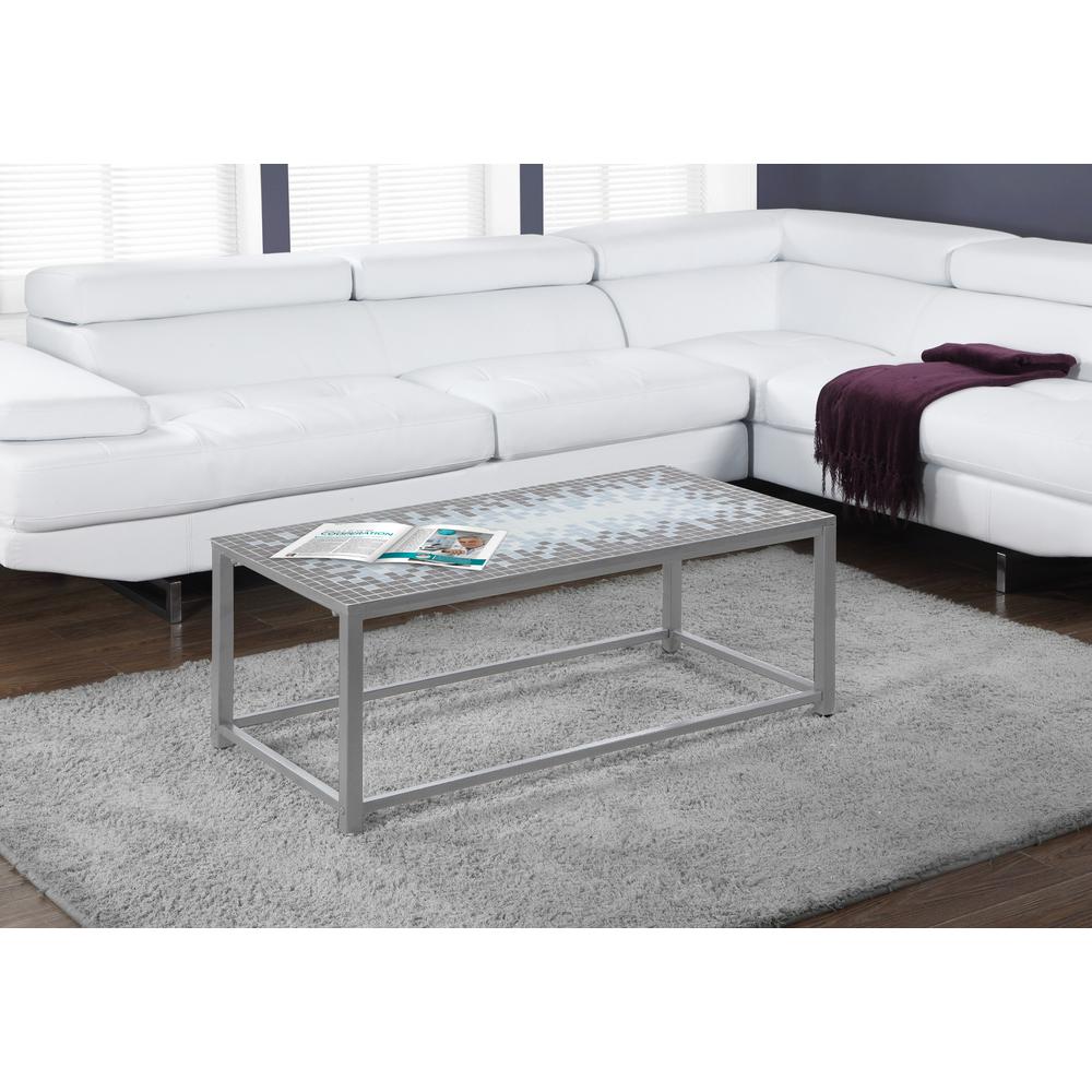 42" Grey Rectangular Coffee Table. Picture 4