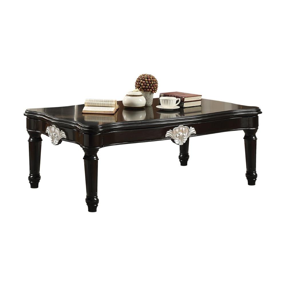 55" Black Rectangular Coffee Table. Picture 2