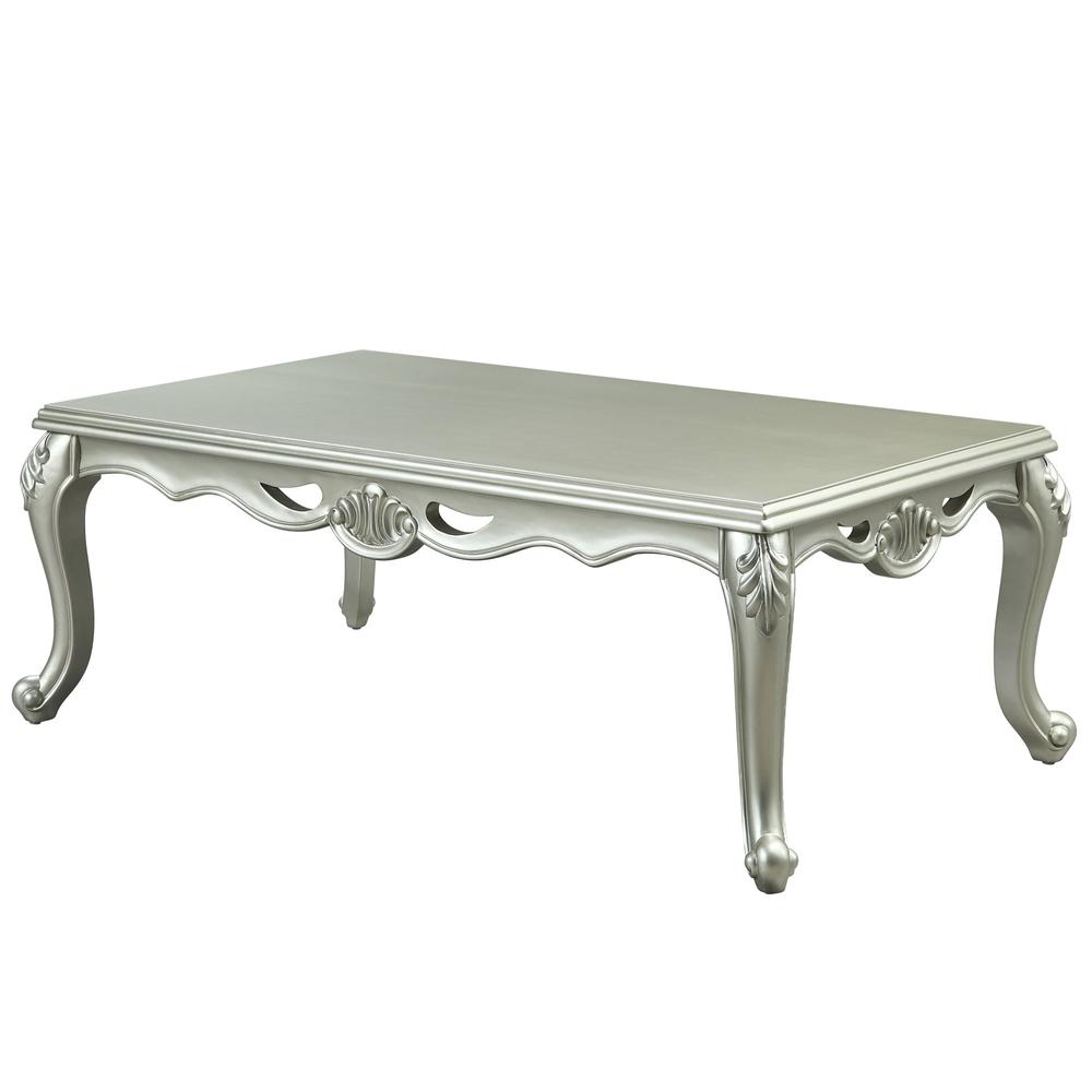 58" Champagne Rectangular Coffee Table. Picture 4