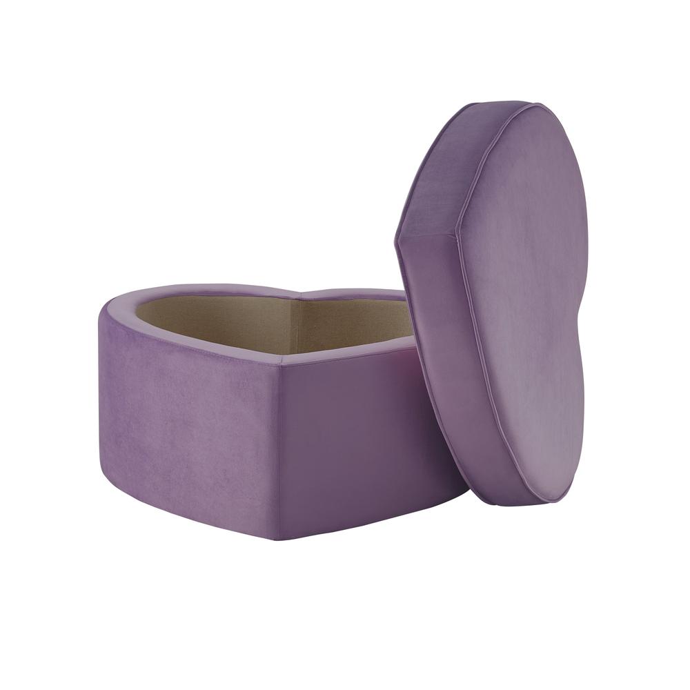 32" Purple Velvet Specialty Storage. Picture 2