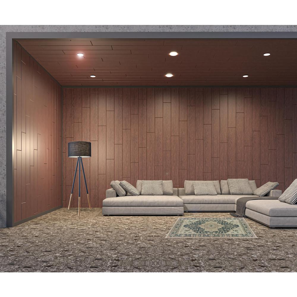 3' X 5' Gray Oriental Stain Resistant Indoor Outdoor Area Rug. Picture 3
