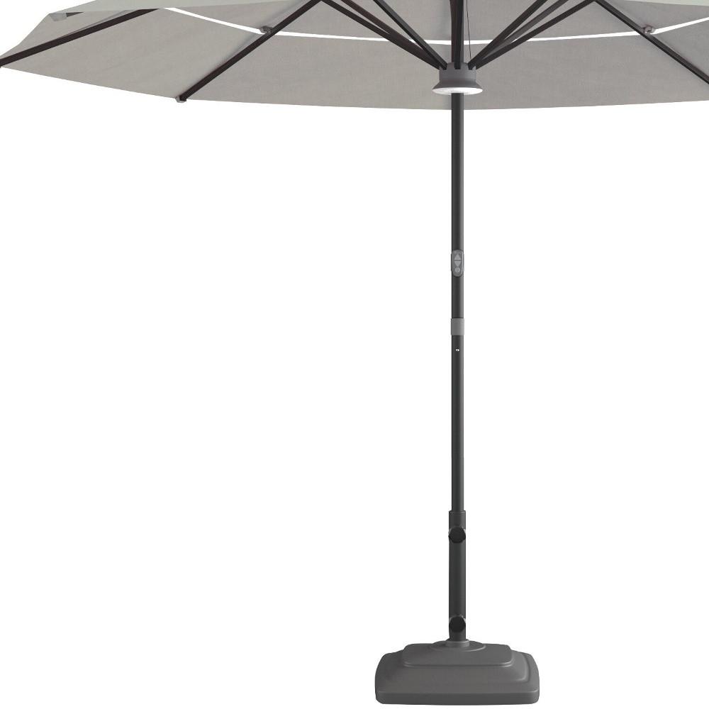11' Color Sunbrella Octagonal Lighted Market Smart Patio Umbrella. Picture 2