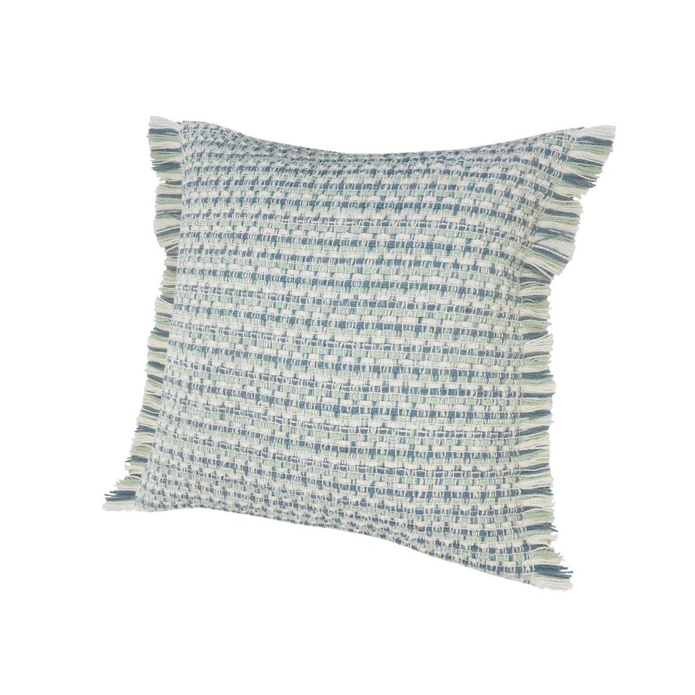 24" X 24" Blue Zippered Coastal Indoor Outdoor Throw Pillow. Picture 2