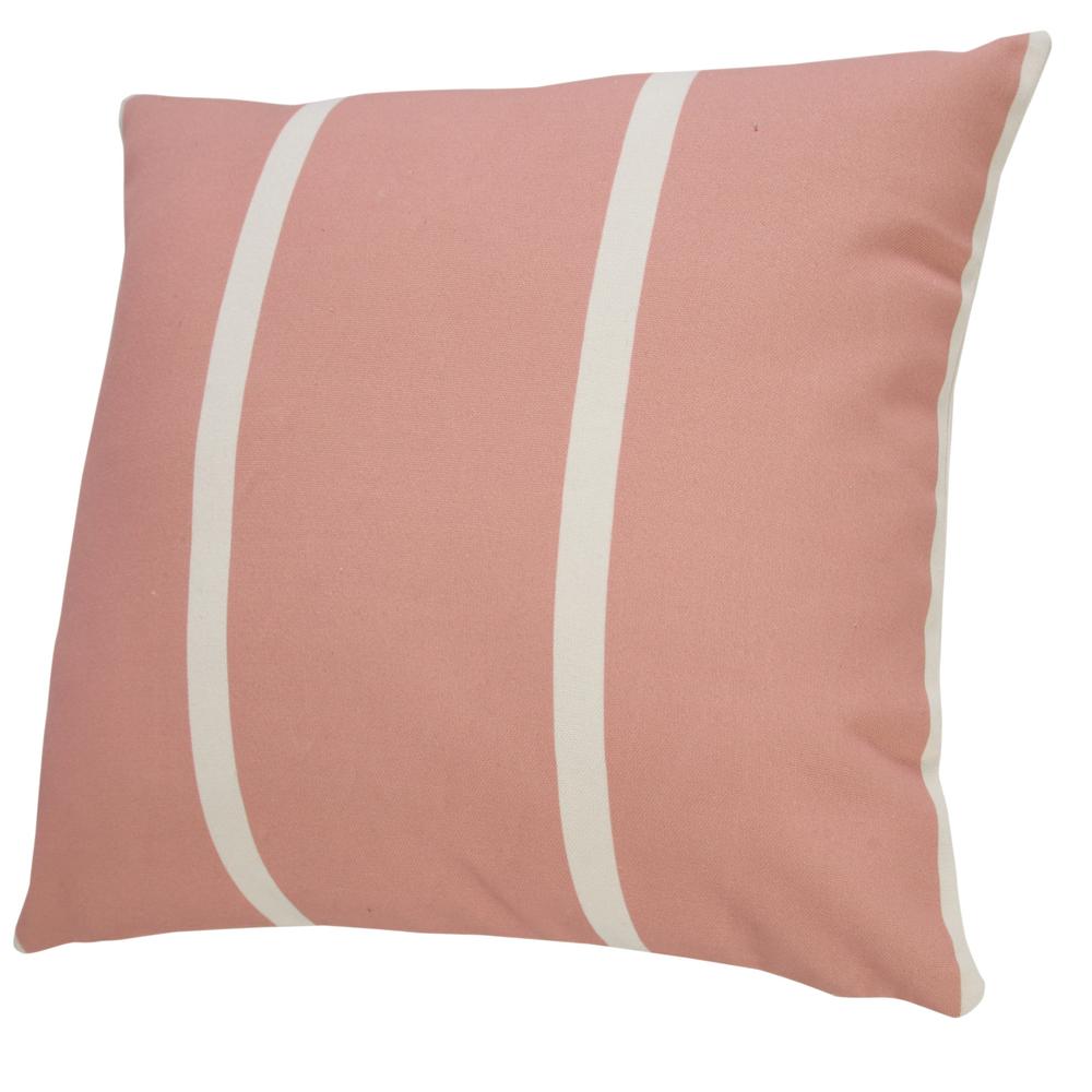 20" X 20" Pink Zippered Geometric Indoor Outdoor Throw Pillow. Picture 6