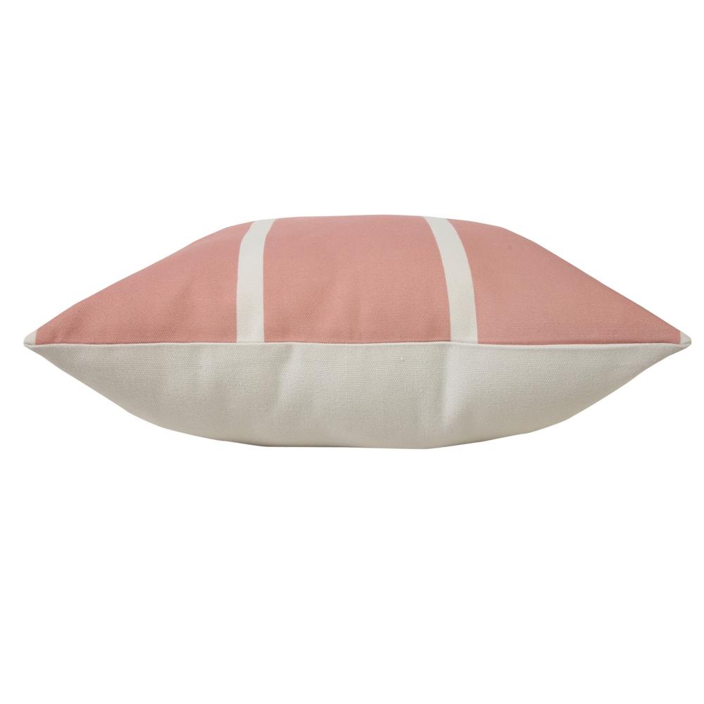 20" X 20" Pink Zippered Geometric Indoor Outdoor Throw Pillow. Picture 2