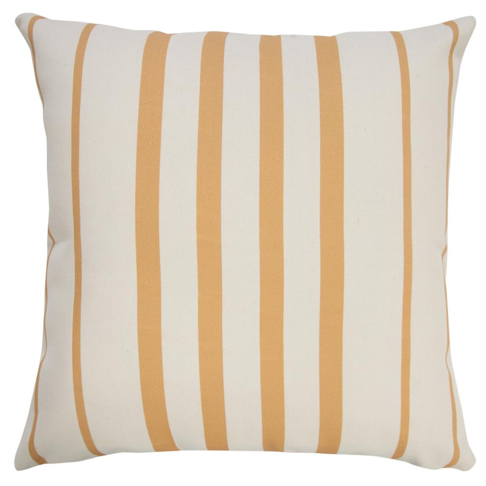 20" X 20" Yellow Zippered Geometric Indoor Outdoor Throw Pillow. Picture 1