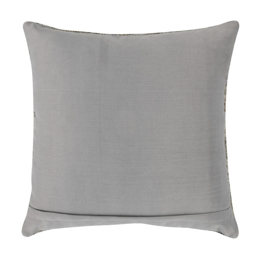 22" X 22" Gray Zippered Handmade Abstract Indoor Outdoor Throw Pillow. Picture 5