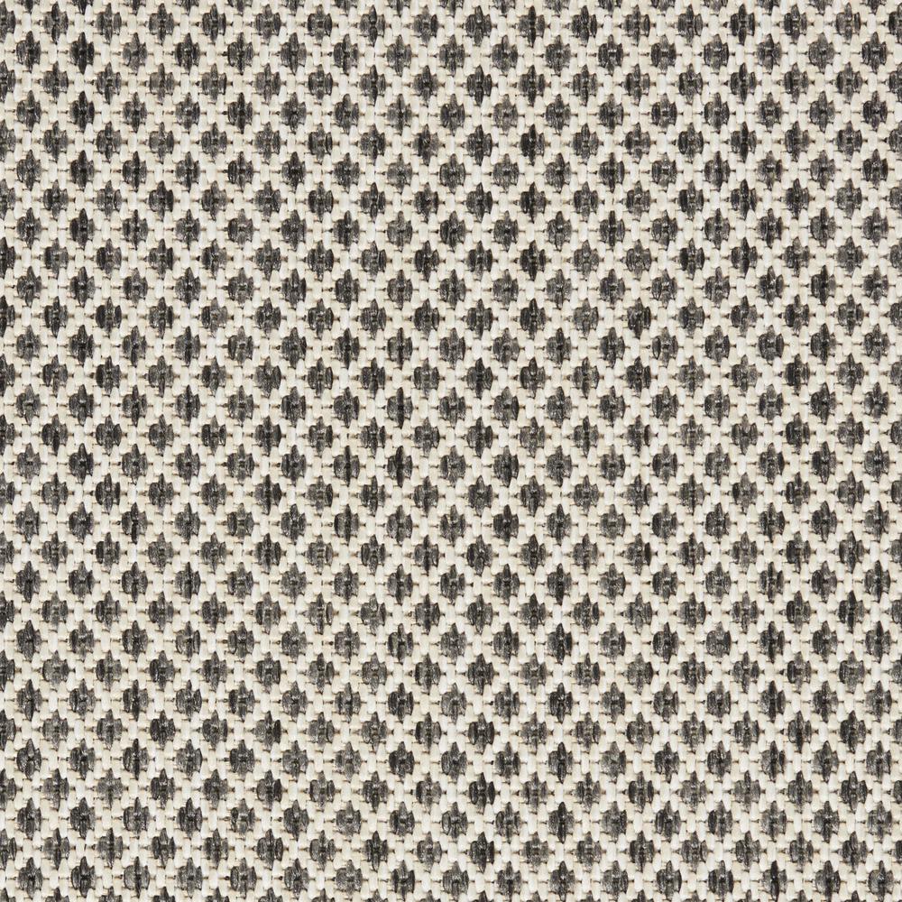 8' Charcoal Square Geometric Power Loom Area Rug. Picture 9