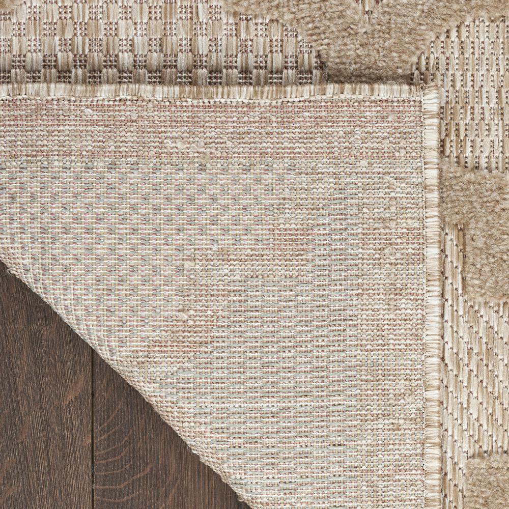 7' X 10' Beige Geometric Flatweave Area Rug. Picture 3