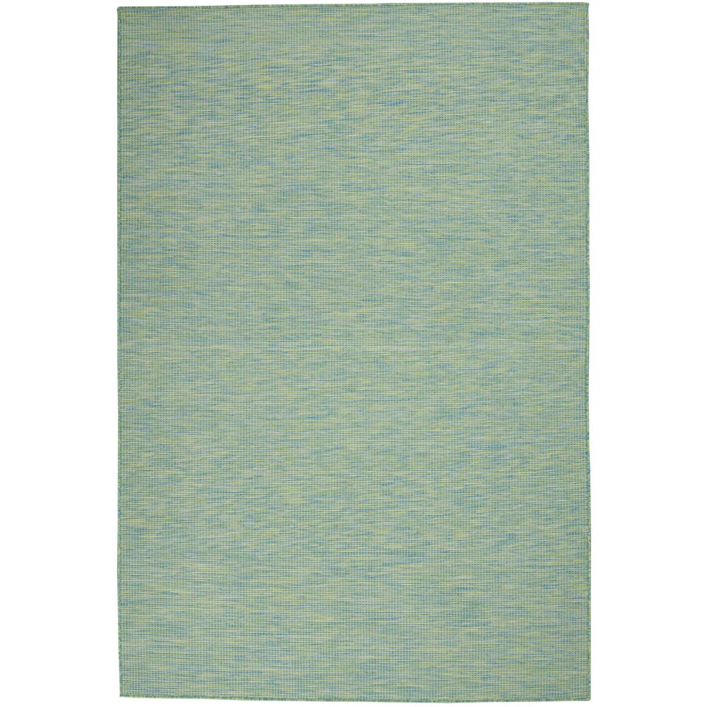4' X 6' Blue Power Loom Area Rug. Picture 1
