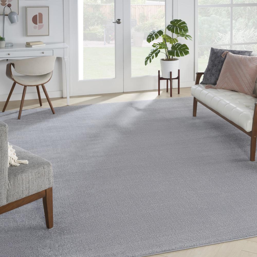 12' X 15' Gray Power Loom Area Rug. Picture 5