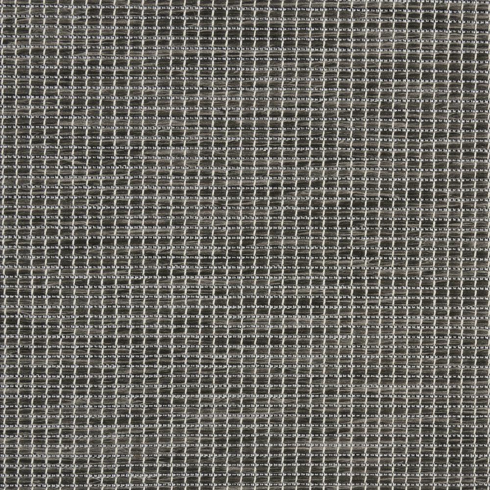 8' Charcoal Power Loom Runner Rug. Picture 8