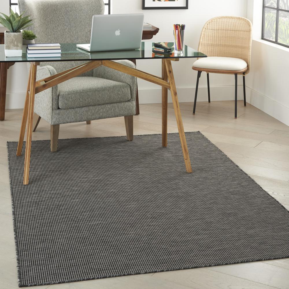 5' X 7' Charcoal Power Loom Area Rug. Picture 5