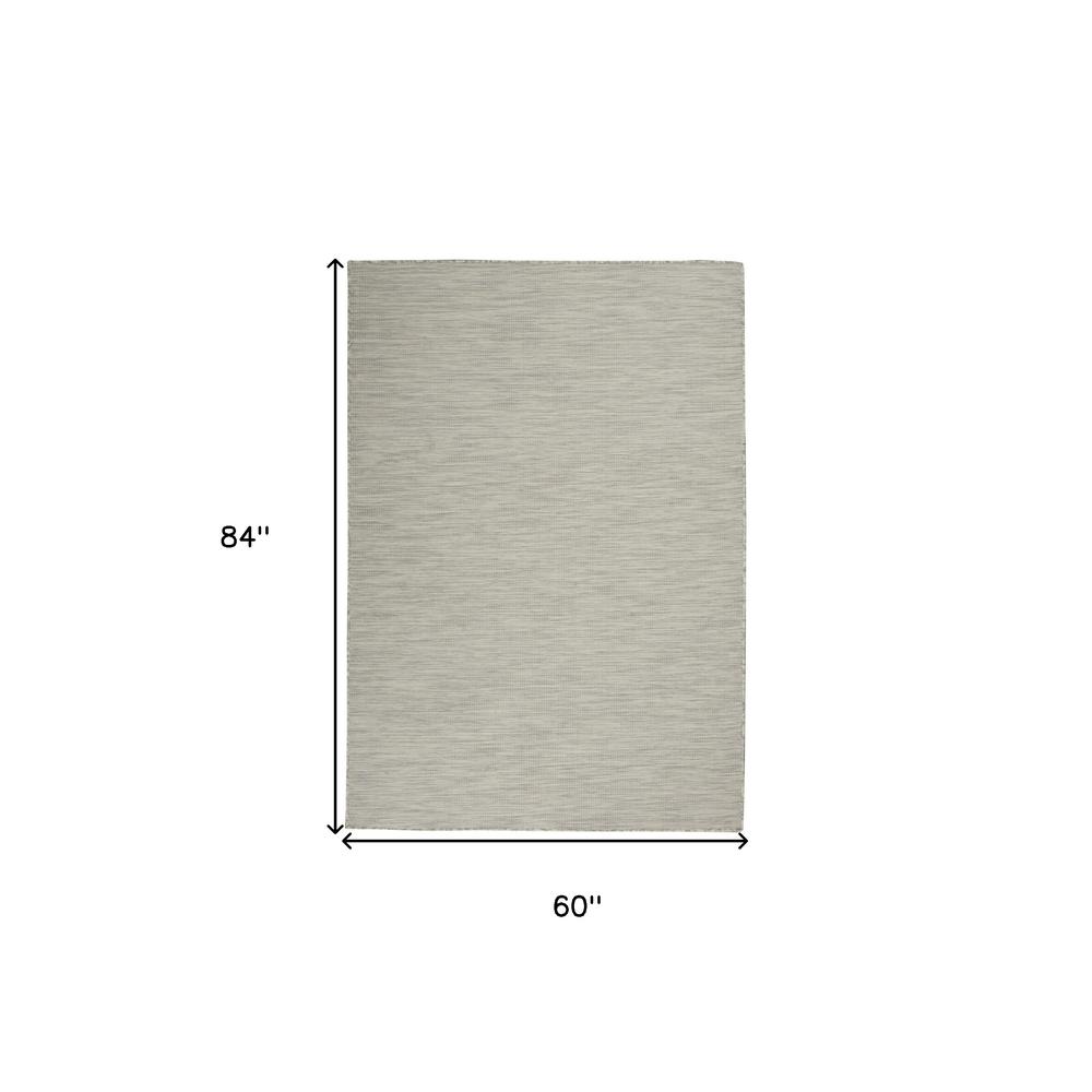 5' X 7' Gray Power Loom Area Rug. Picture 8