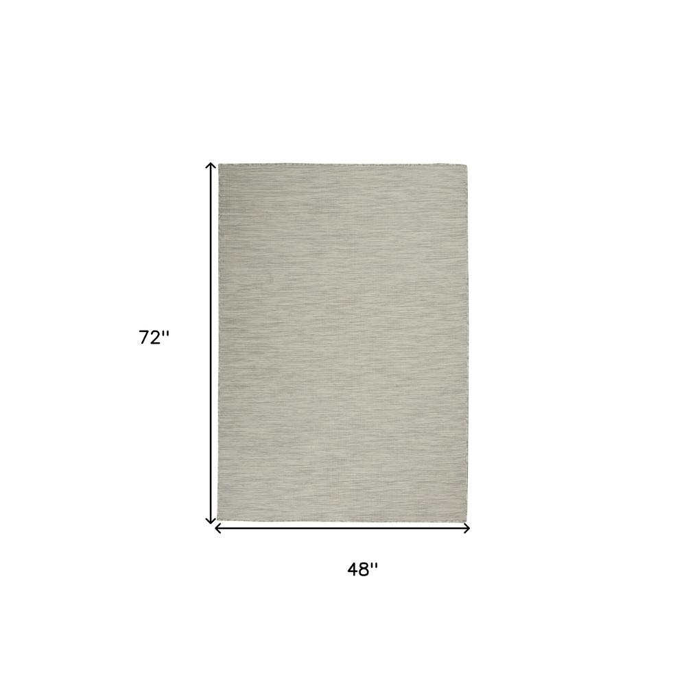 4' X 6' Gray Power Loom Area Rug. Picture 8