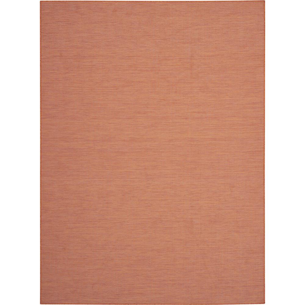 8' X 10' Rust Power Loom Area Rug. Picture 1