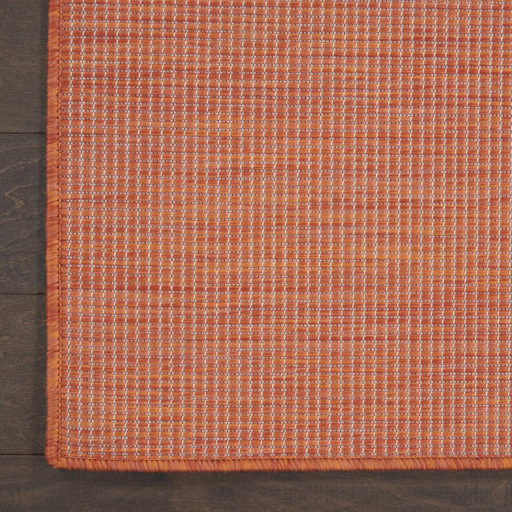 7' X 10' Rust Power Loom Area Rug. Picture 9