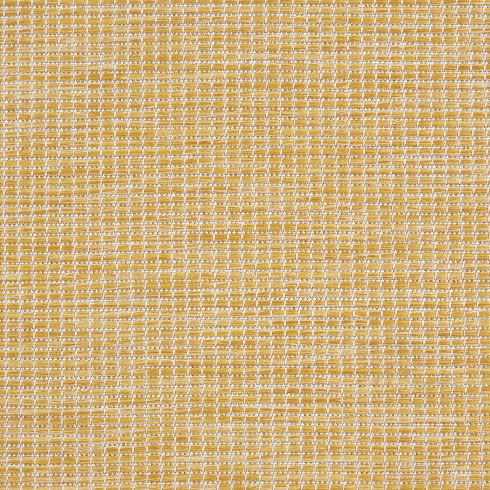 8' Yellow Power Loom Runner Rug. Picture 9