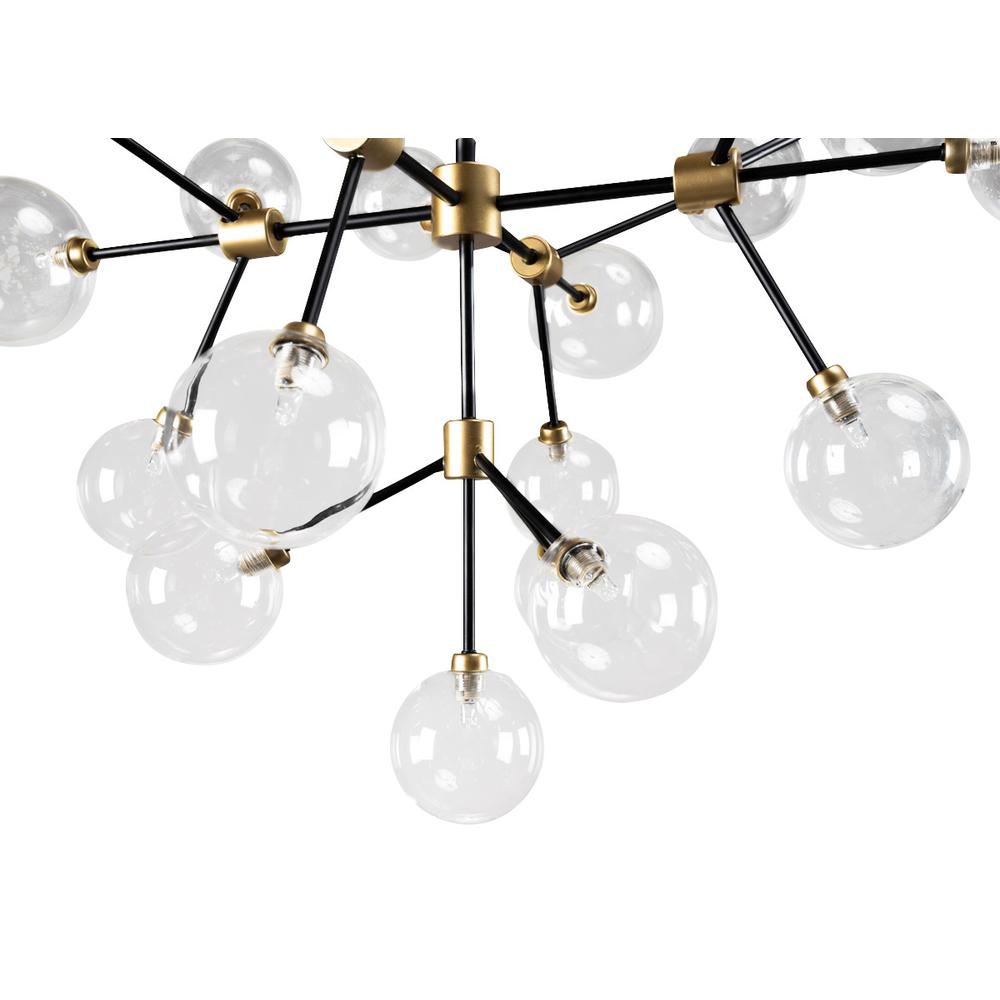 Chandelier Multi Light Iron And Glass Dimmable Ceiling Light. Picture 4