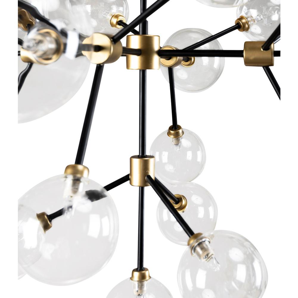 Chandelier Multi Light Iron And Glass Dimmable Ceiling Light. Picture 3