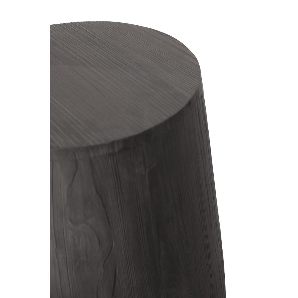 18" Ebony Solid Wood Round End Table. Picture 4