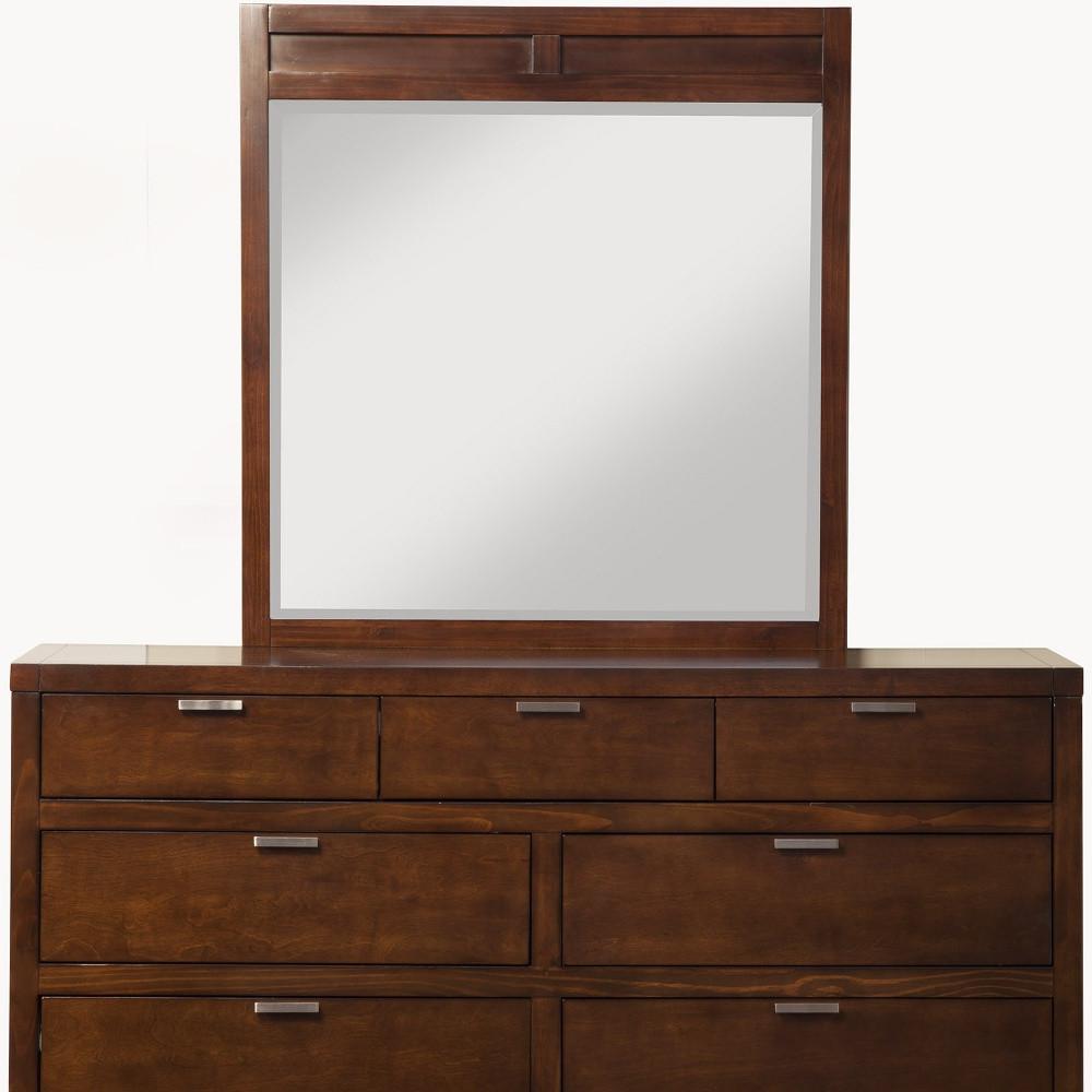 63" Brown Solid Wood Seven Drawer Double Dresser. Picture 6