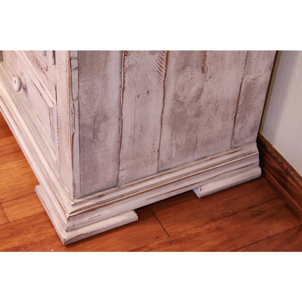 37" White Solid Wood Five Drawer Chest. Picture 4
