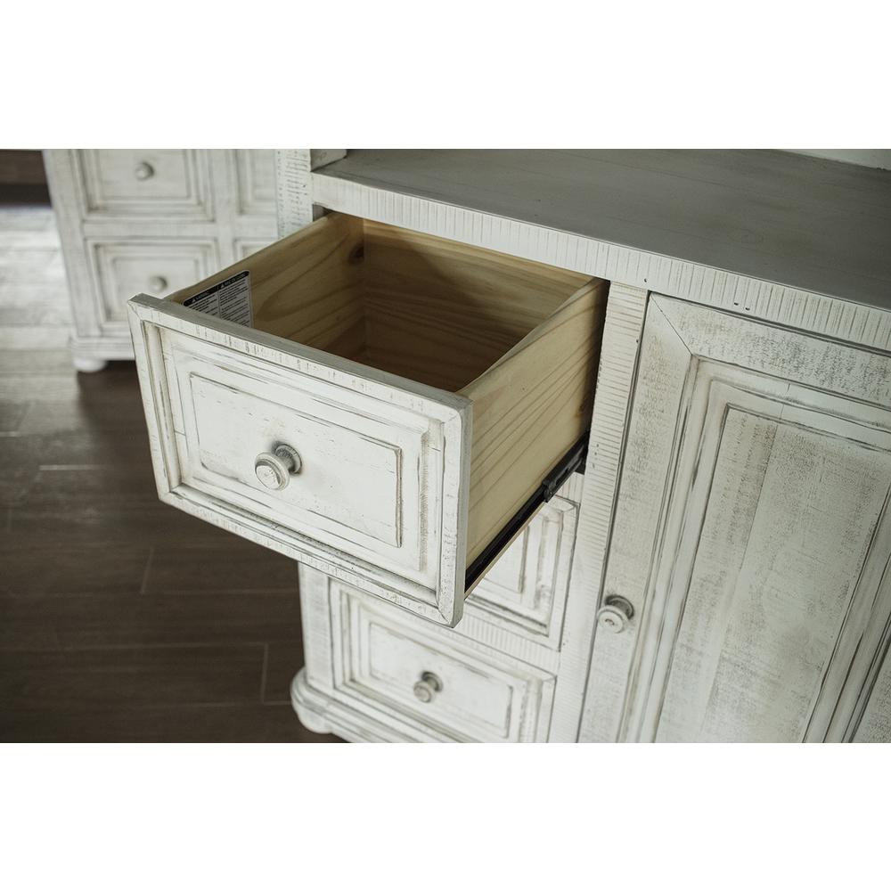 39" Off White Solid Wood Three Drawer Gentlemans Chest. Picture 2