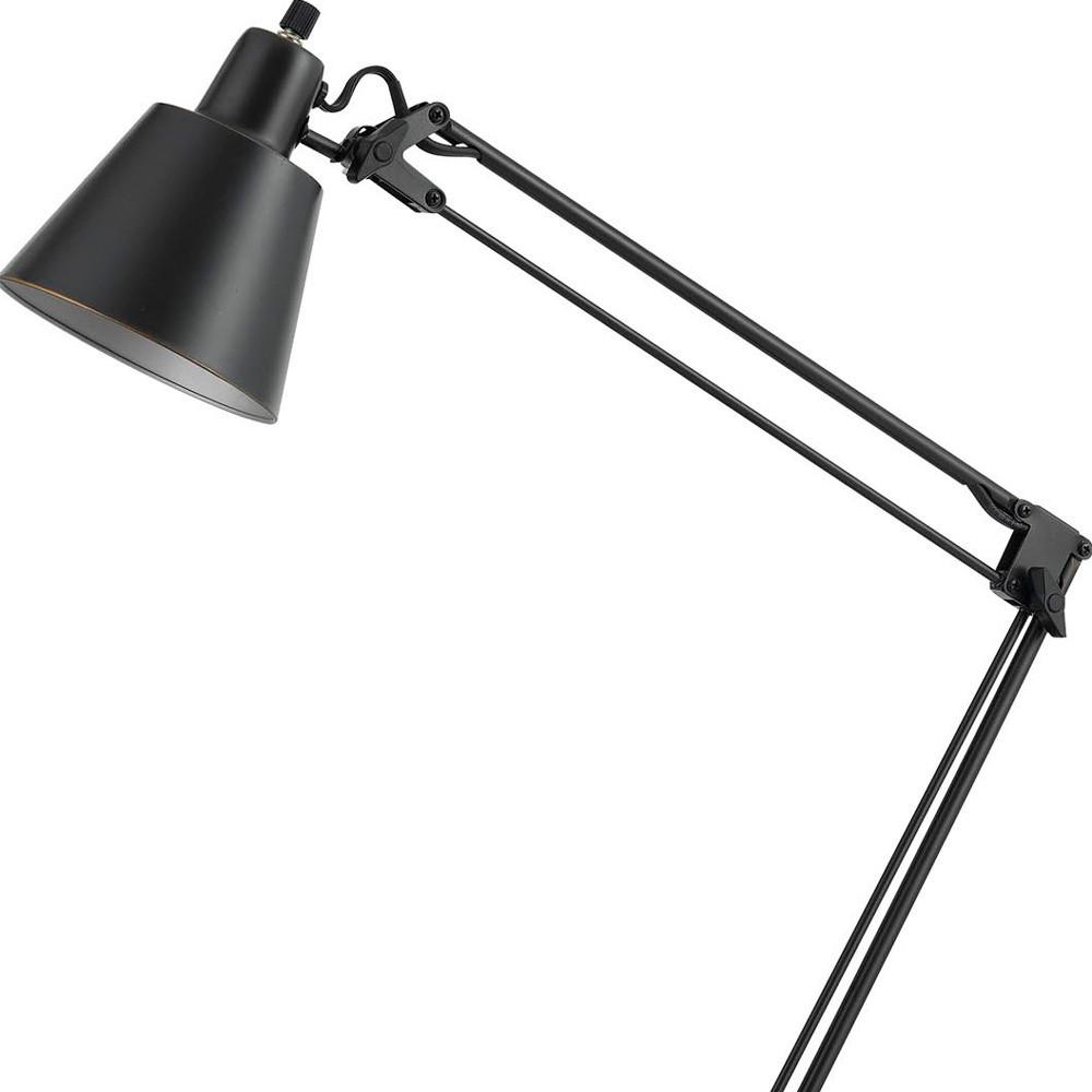27" Bronze Metal Desk Lamp With Bronze Cone Shade. Picture 4
