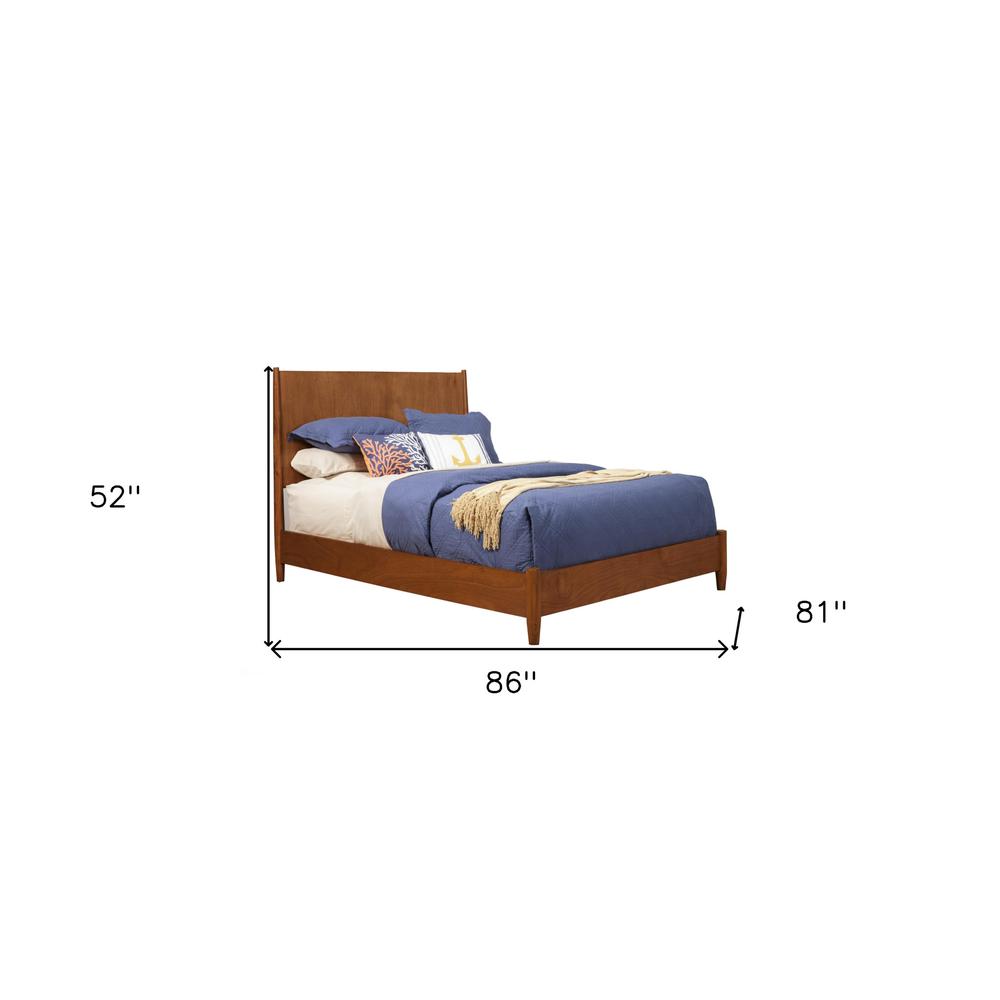 Brown Solid and Manufactured Wood King Bed. Picture 7