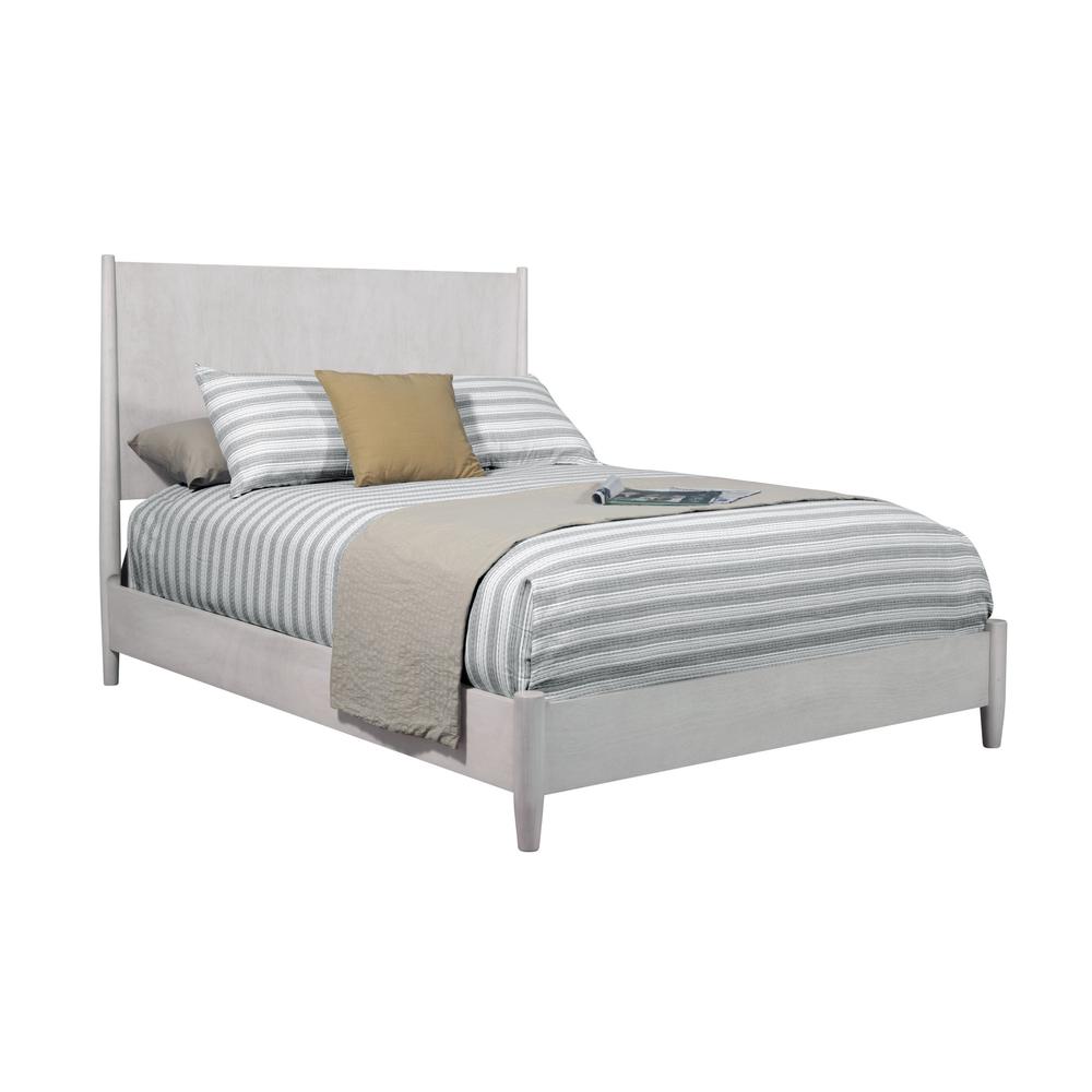 Gray Solid and Manufactured Wood California King Bed. Picture 5