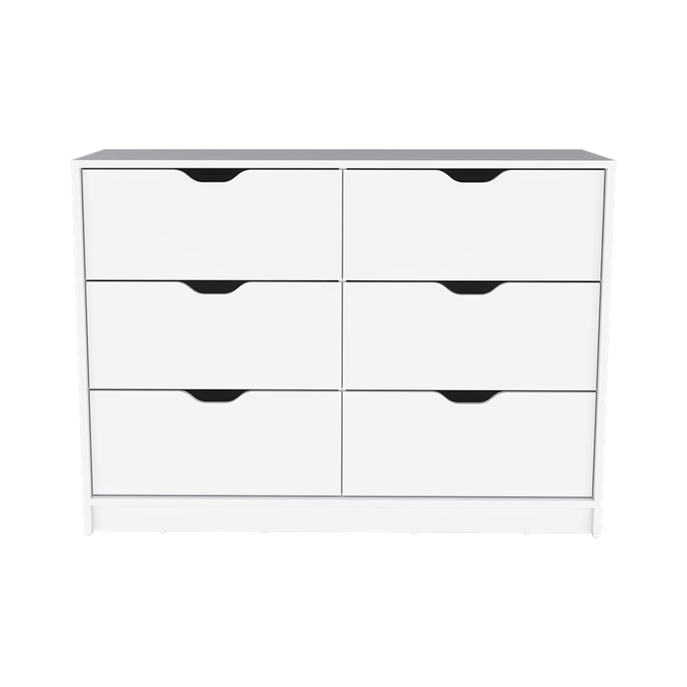 42" White Four Drawer Dresser. Picture 1
