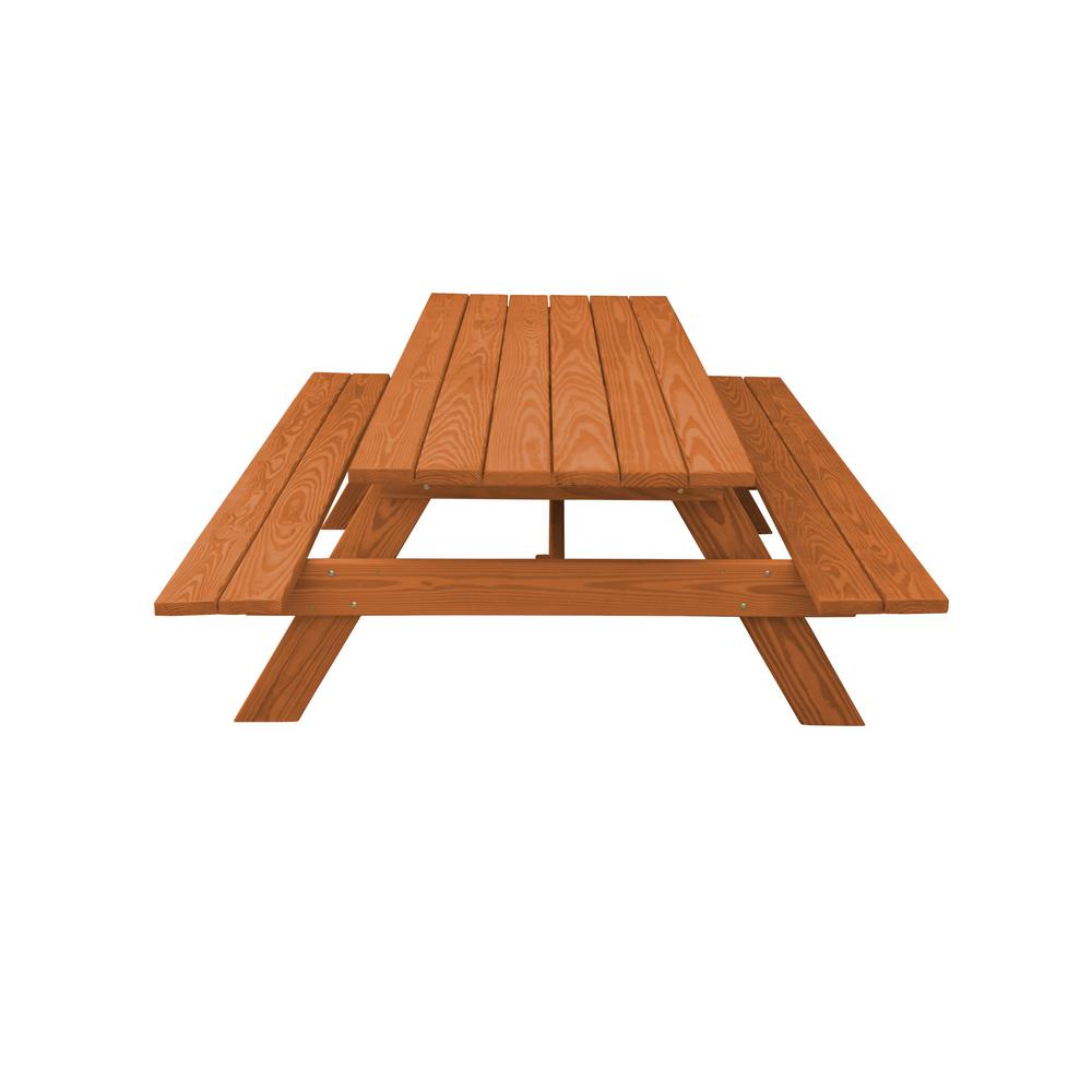Cedar Chest Solid Wood Outdoor Picnic Table. Picture 2