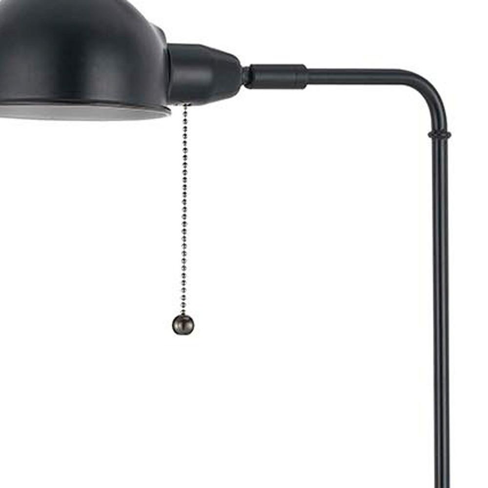 58" Bronze Adjustable Traditional Shaped Floor Lamp With Bronze Dome Shade. Picture 5
