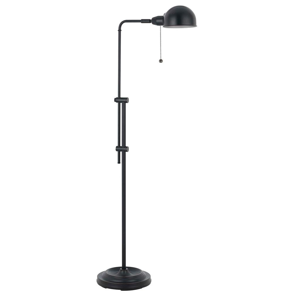 58" Bronze Adjustable Traditional Shaped Floor Lamp With Bronze Dome Shade. Picture 3