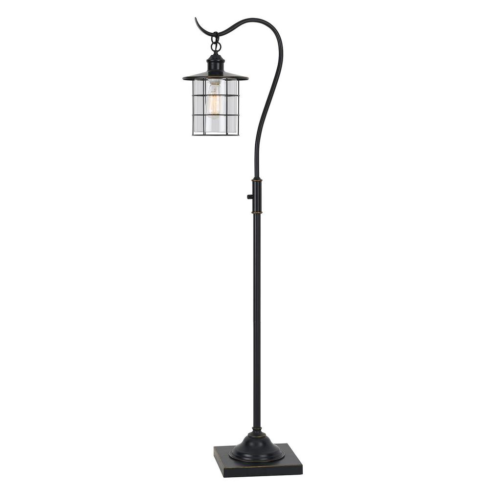 60" Bronze Traditional Shaped Floor Lamp. Picture 2