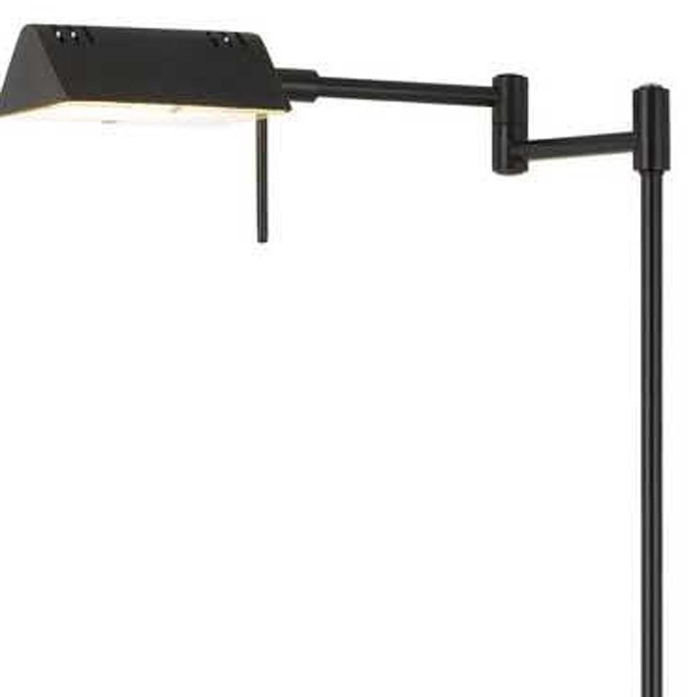 61" Bronze Adjustable Swing Arm Floor Lamp. Picture 4