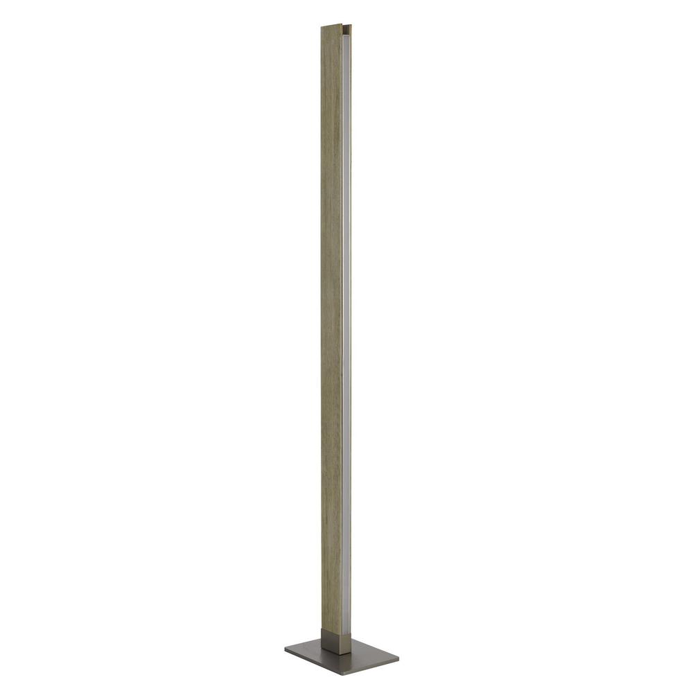 61" Brown Led Traditional Shaped Floor Lamp. Picture 1
