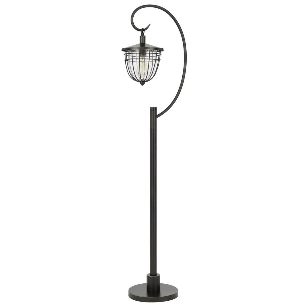 63" Bronze Traditional Shaped Floor Lamp. Picture 1