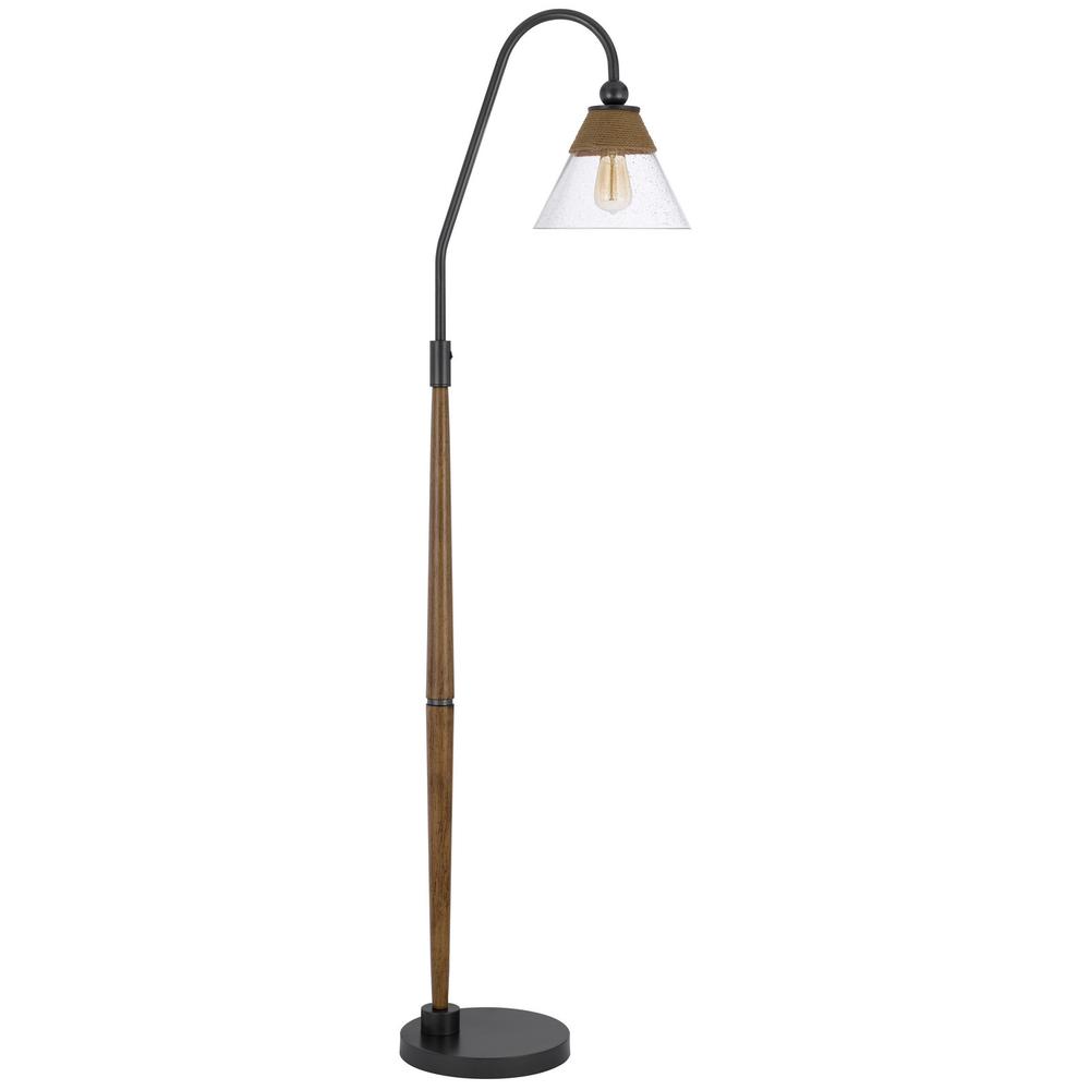 71" Brown Traditional Shaped Floor Lamp. Picture 2