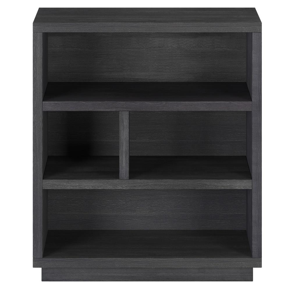 32" Gray Four Tier Standard Bookcase. Picture 2