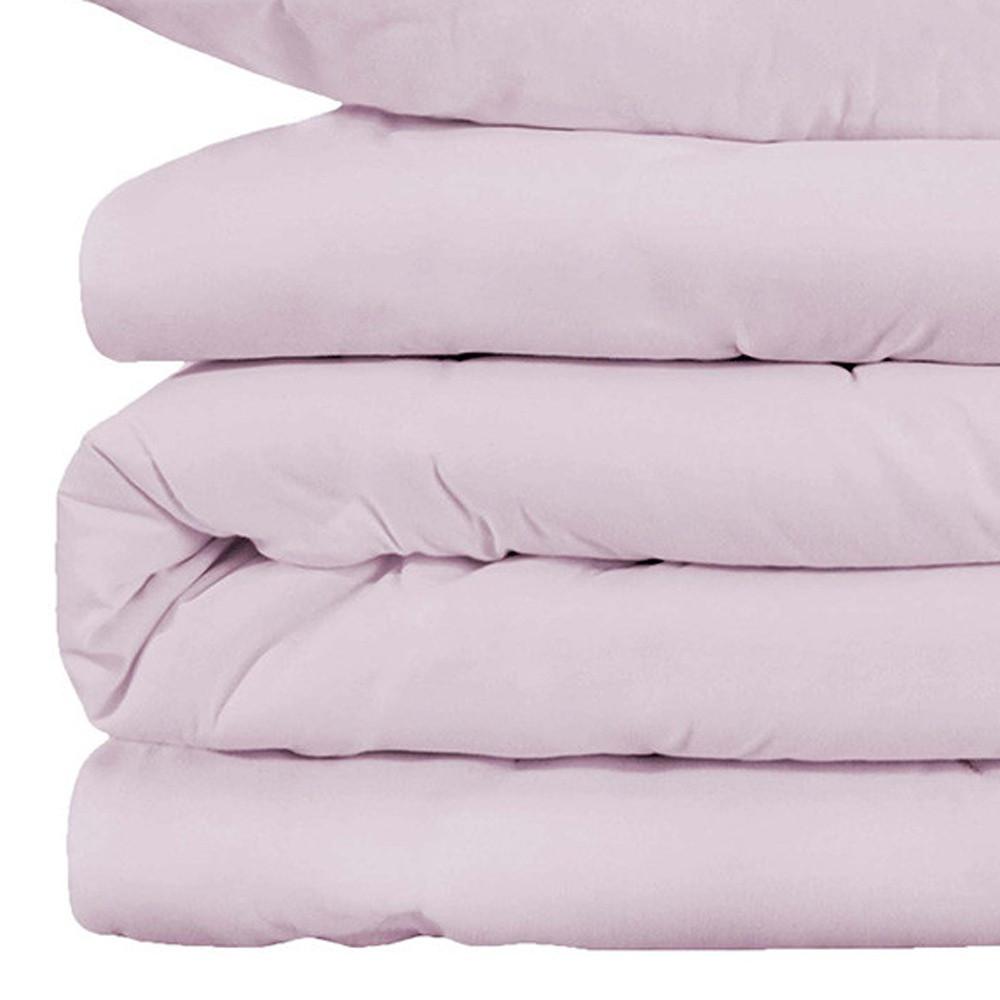 Lilac King Cotton Blend 1000 Thread Count Washable Duvet Cover Set. Picture 3