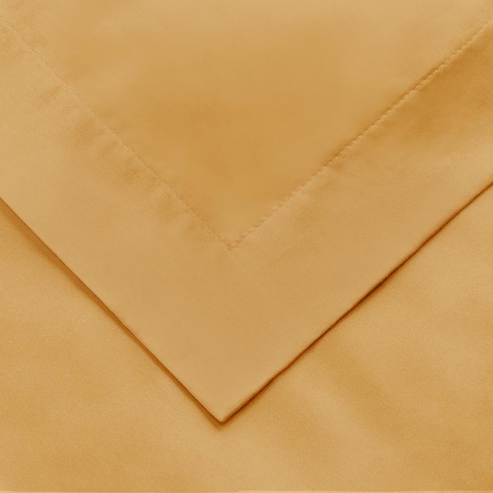 Gold Queen Cotton Blend 1500 Thread Count Washable Duvet Cover Set. Picture 3