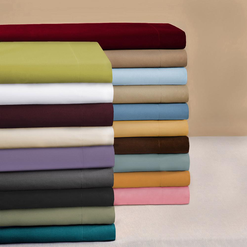 Burgundy King Cotton Blend 650 Thread Count Washable Duvet Cover Set. Picture 4