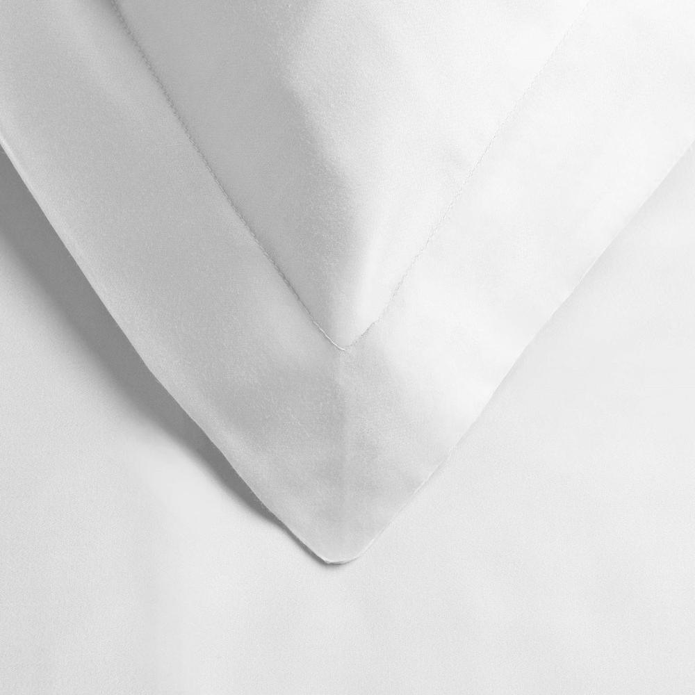 White Queen Cotton Blend 300 Thread Count Washable Duvet Cover Set. Picture 2